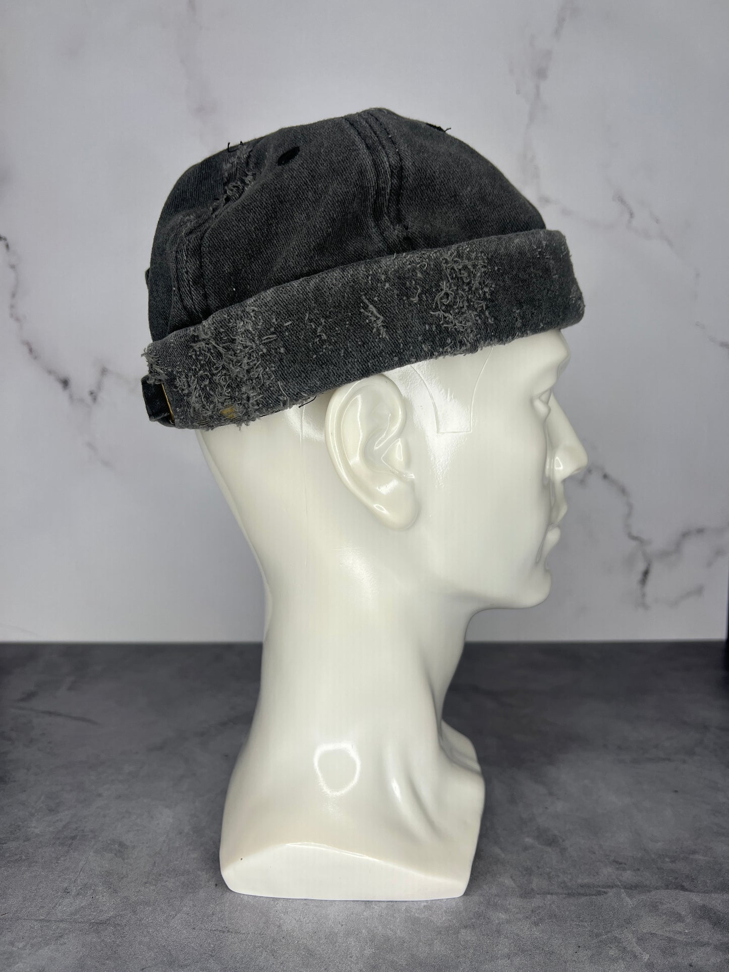 “Midnight Shadows” Brimless Distressed Cap