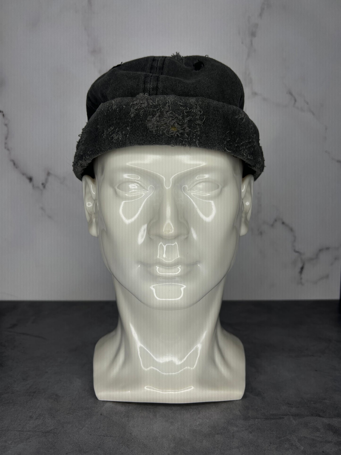“Midnight Shadows” Brimless Distressed Cap