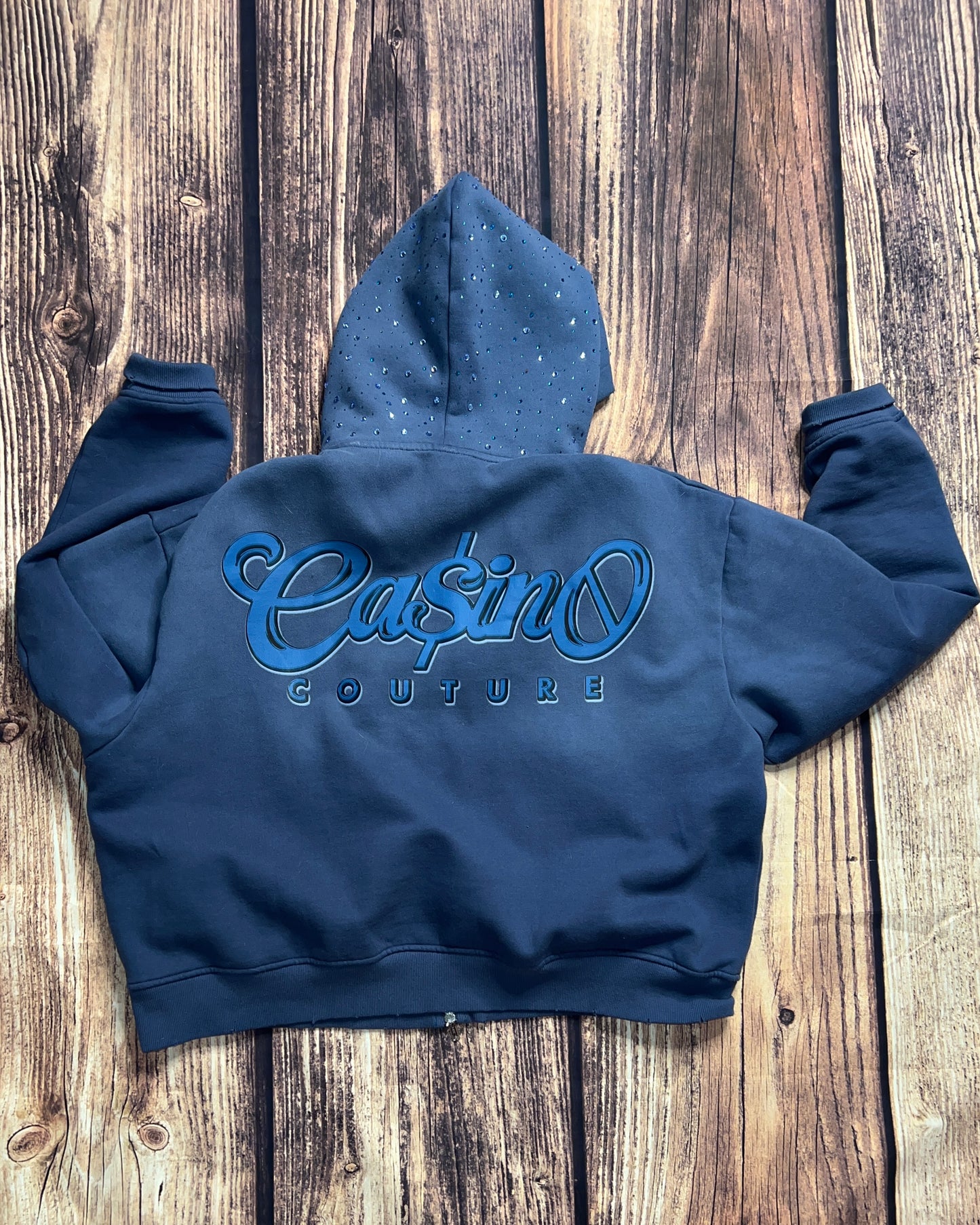 Cloudy Blue Zipup Hoodie