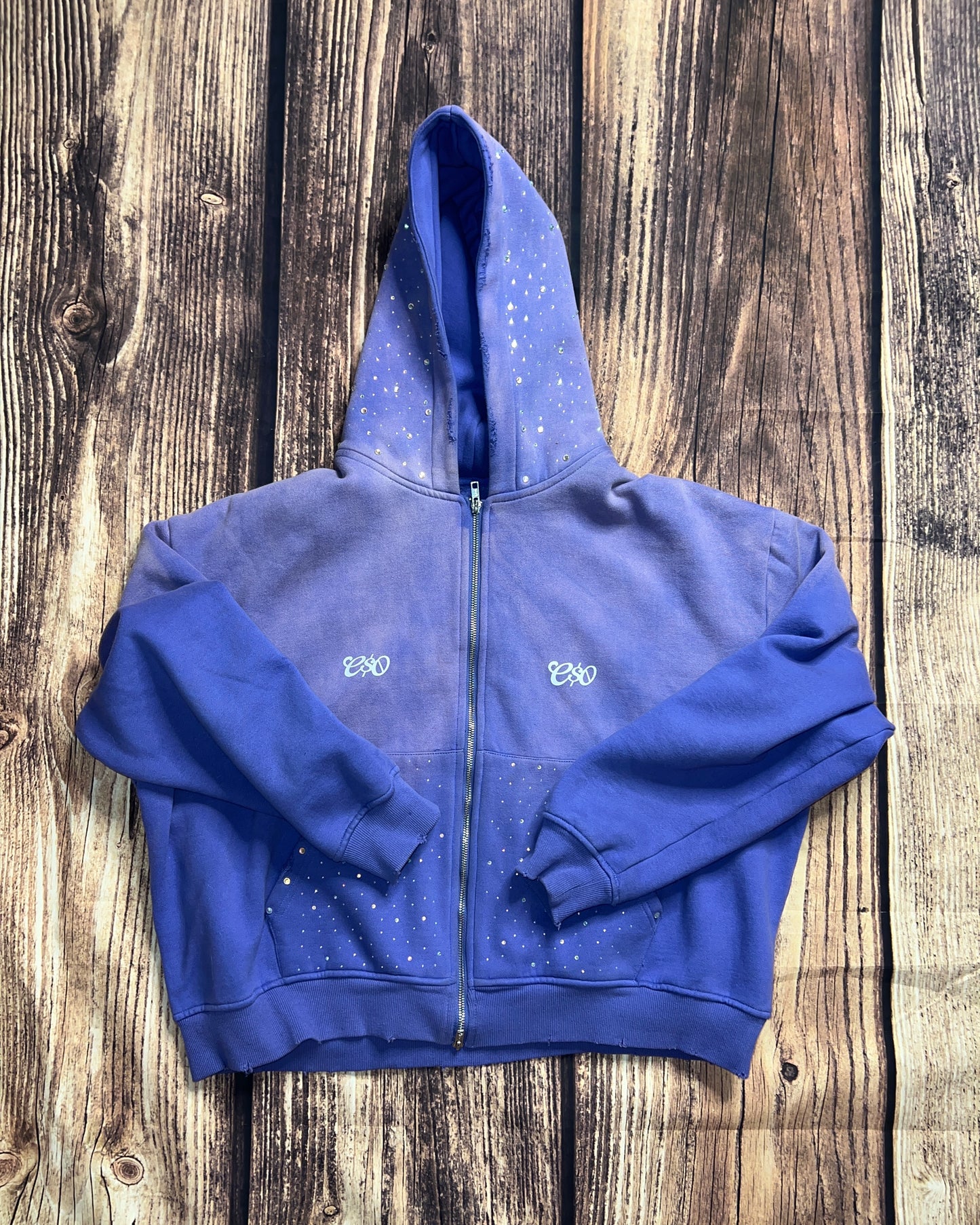 Faded Purple Zipup Hoodie