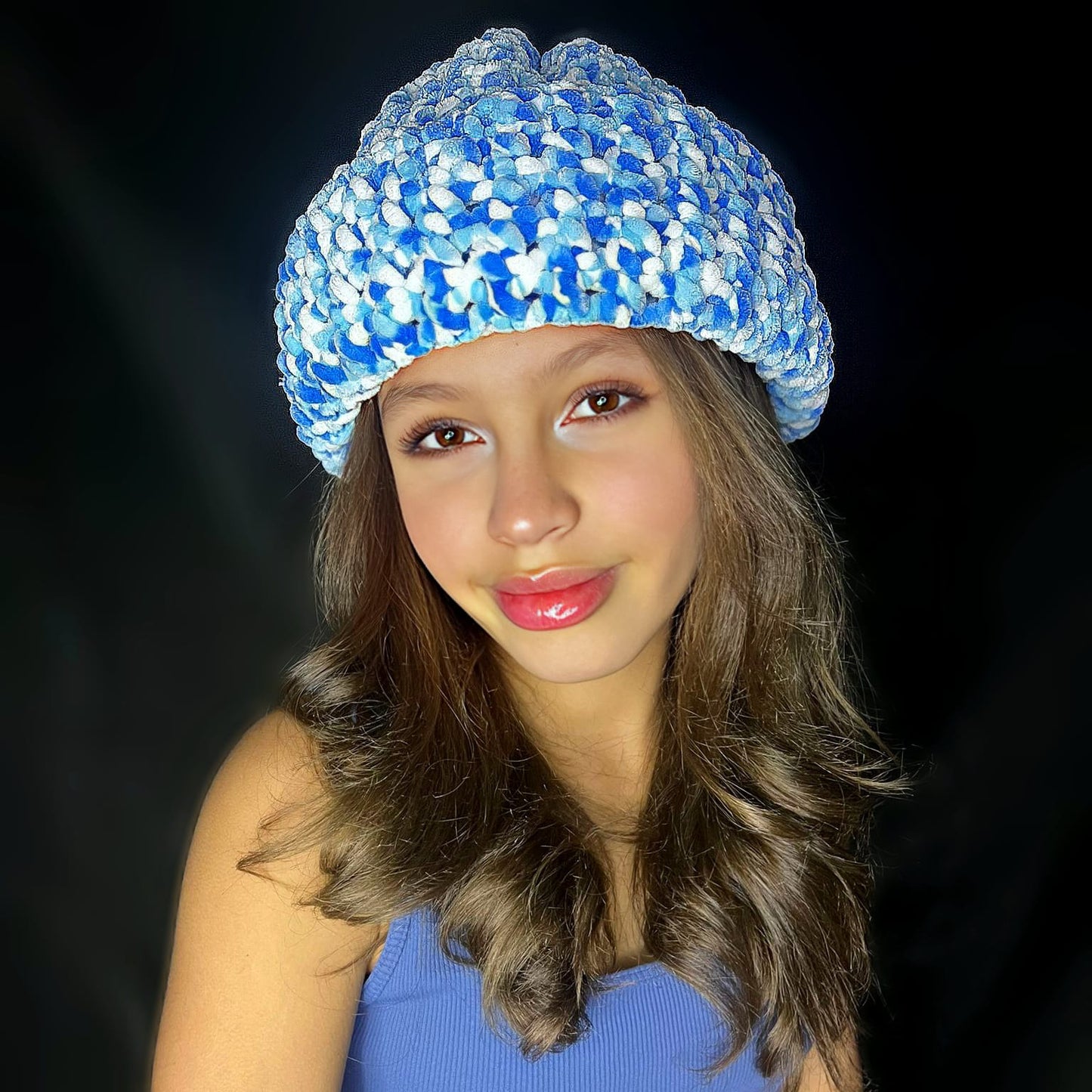 "Glacier Groove" Mega Beanie