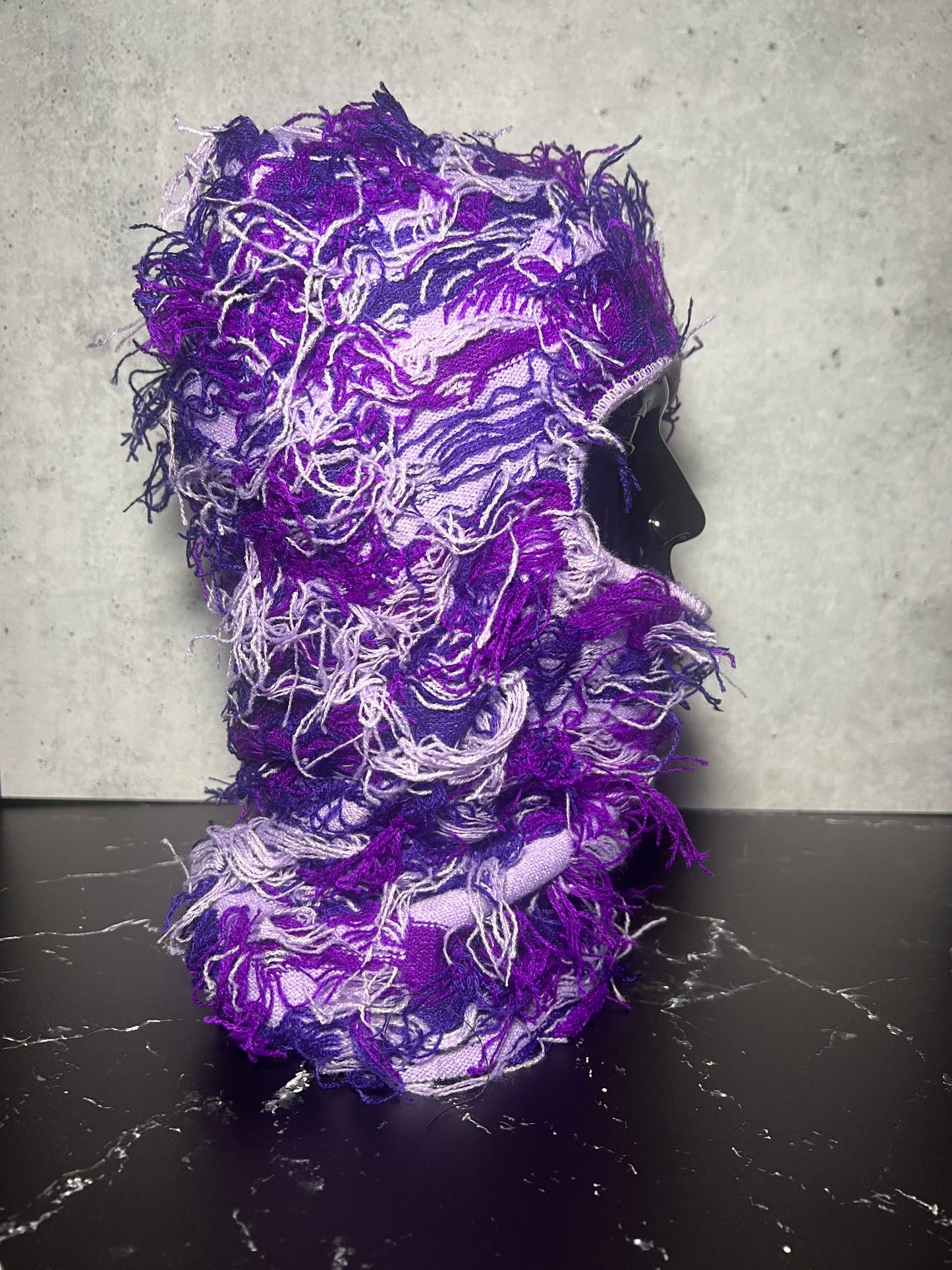 “Purple Haze” Distressed Balaclava