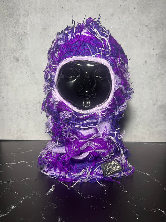 “Purple Haze” Distressed Balaclava