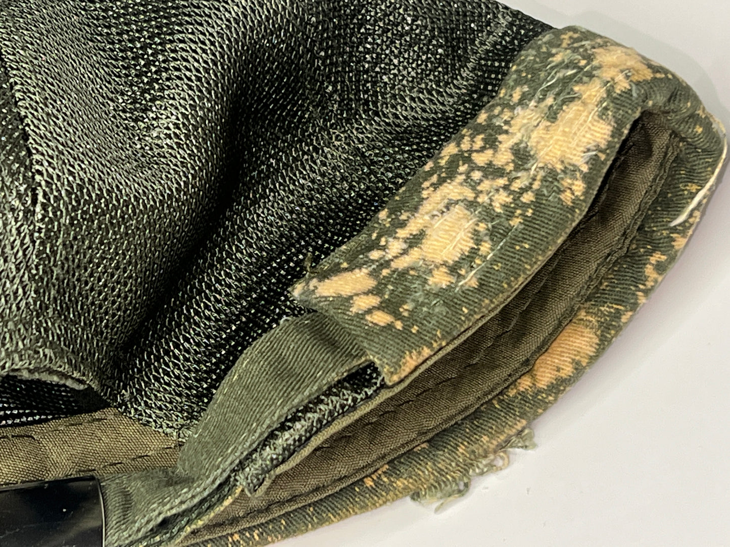 “Olive Green” Brimless Distressed Mesh Trucker Cap