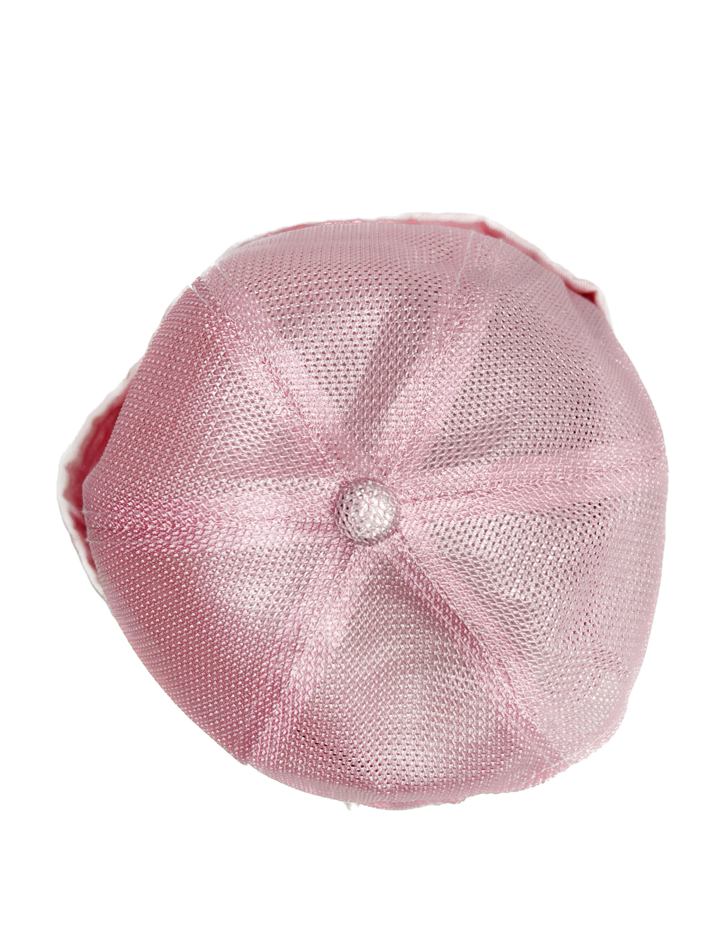 “Soft Pink” Brimless Distressed Mesh Trucker Cap