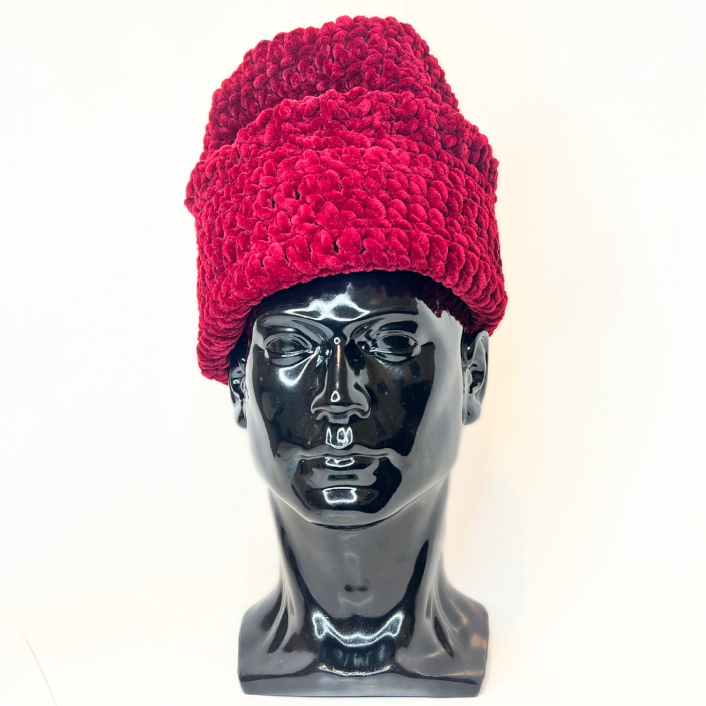 "Scarlet Embrace" Mega Beanie